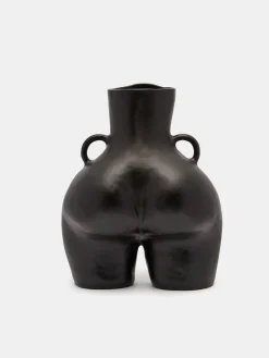 HOFF LOVE HANDLES VASE BLACK